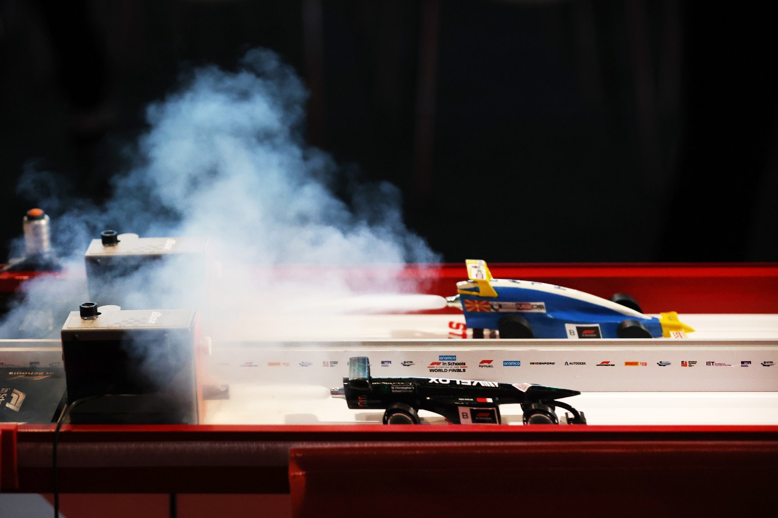 F1 in Schools racing car competition track