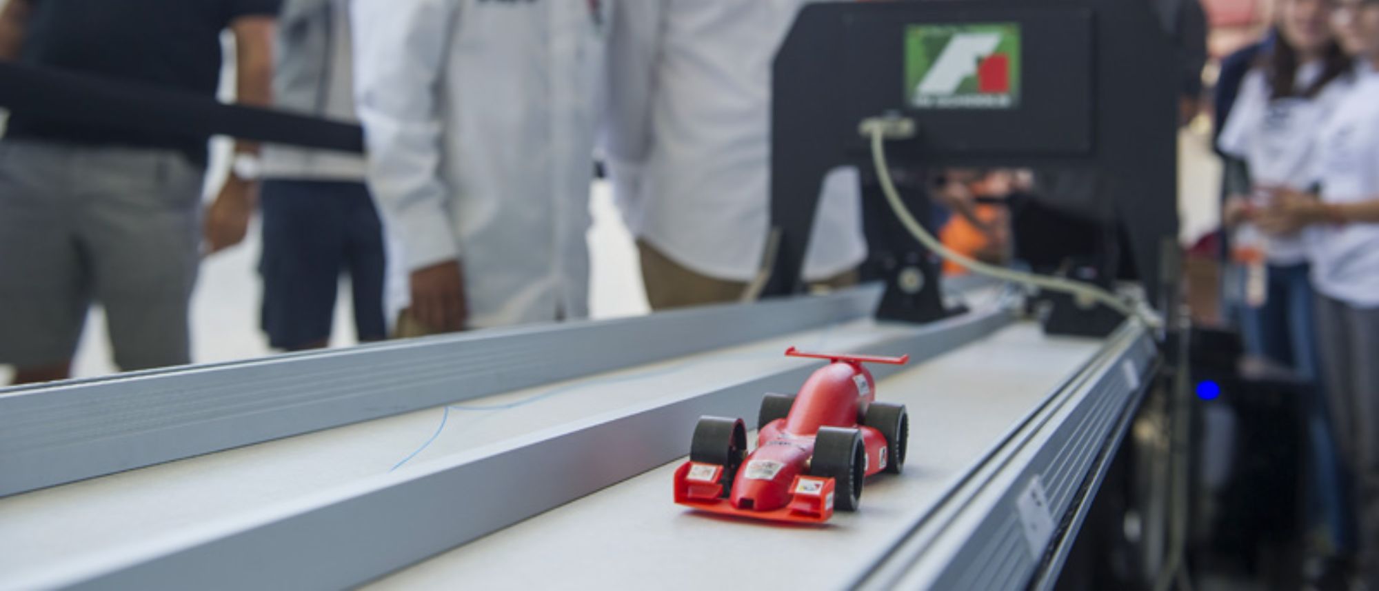 Buffalo Six miniature F1 car on racing track